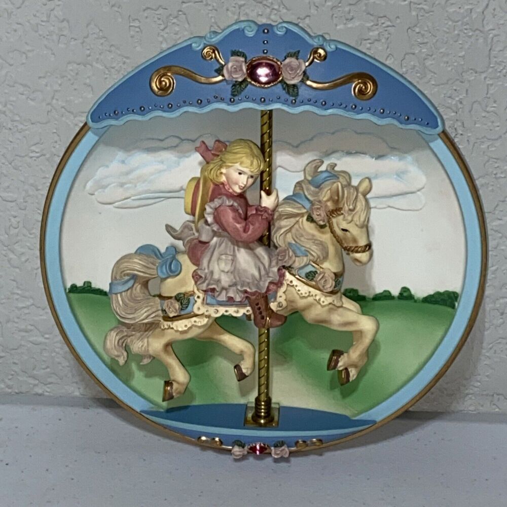 Carousel‎ Daydreams "Swept Away" Bradford Exchange 1994 Musical Plate